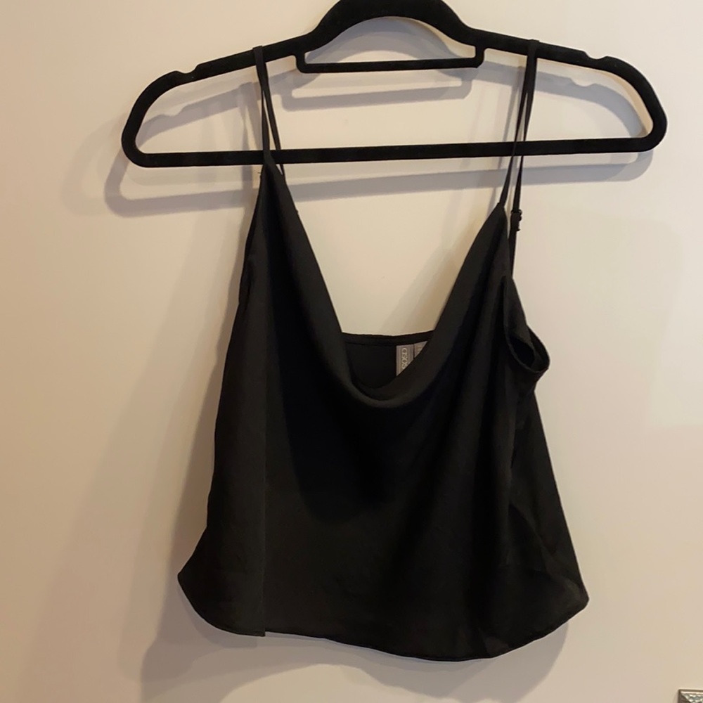 ASOS Black Cowl Neck Top Size 2